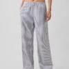 Bequeme Hose mit weitem Bein aus Leinenmischung