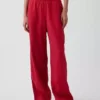 Bequeme Hose mit weitem Bein aus Leinenmischung