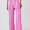 Bequeme Hose mit weitem Bein aus Leinenmischung