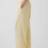 Bequeme Hose mit weitem Bein aus Leinenmischung