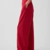 Bequeme Hose mit weitem Bein aus Leinenmischung