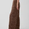 Bequeme Hose mit weitem Bein aus Leinenmischung