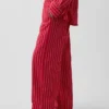 Bequeme Hose mit weitem Bein aus Leinenmischung