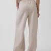 Bequeme Hose mit weitem Bein aus Leinenmischung