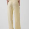 Bequeme Hose mit weitem Bein aus Leinenmischung