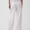 Bequeme Hose mit weitem Bein aus Leinenmischung