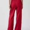Bequeme Hose mit weitem Bein aus Leinenmischung