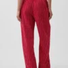 Bequeme Hose mit weitem Bein aus Leinenmischung