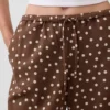 Bequeme Hose mit weitem Bein aus Leinenmischung