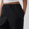 Bequeme Hose mit weitem Bein aus Leinenmischung
