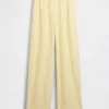 Bequeme Hose mit weitem Bein aus Leinenmischung