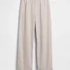 Bequeme Hose mit weitem Bein aus Leinenmischung