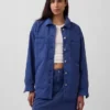 Übergroße Hemdjacke