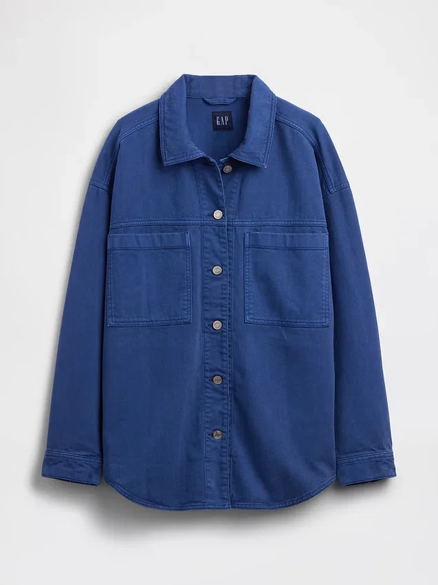 Übergroße Hemdjacke