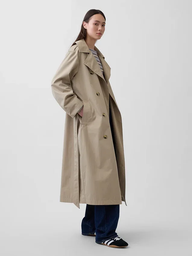 Übergroßer Trenchcoat