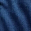 Übergroßes, kragenloses Hemd aus Baumwollgaze-Denim