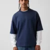 Übergroßes Sweatshirt aus schwerem French-Terry
