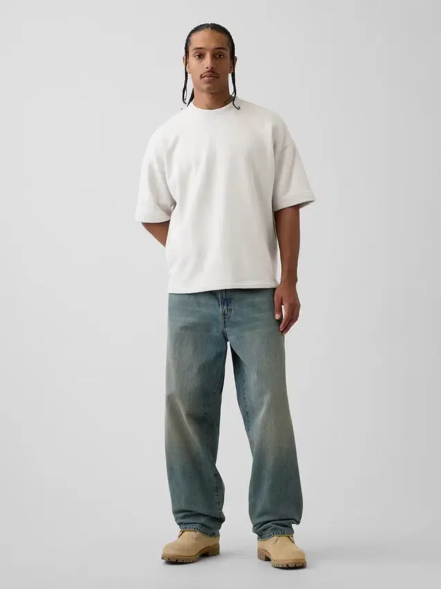 Übergroßes Sweatshirt aus schwerem French-Terry