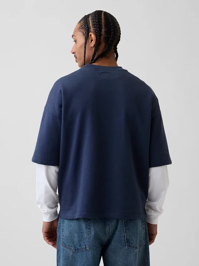 Übergroßes Sweatshirt aus schwerem French-Terry