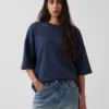 Übergroßes Sweatshirt aus schwerem French-Terry