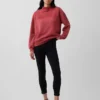 Übergroßes Sweatshirt mit Stehkragen aus schwerem French-Terry