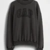 Übergroßes Sweatshirt mit Stehkragen aus schwerem French-Terry