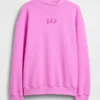 Übergroßes Sweatshirt mit Stehkragen aus schwerem French-Terry