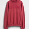 Übergroßes Sweatshirt mit Stehkragen aus schwerem French-Terry