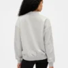 Übergroßes Sweatshirt mit Stehkragen und Logo aus schwerem French-Terry-Stoff
