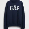 Übergroßes Sweatshirt mit Stehkragen und Logo aus schwerem French-Terry-Stoff