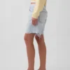 Bermuda-Shorts aus Denim mit mittlerer Leibhöhe und lockerer Passform