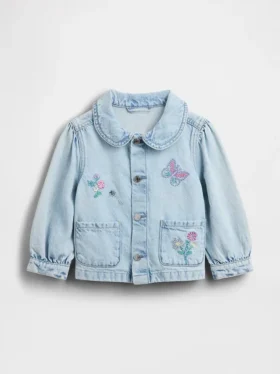 Bestickte Denim-Arbeitsjacke für Baby & Kleinkind