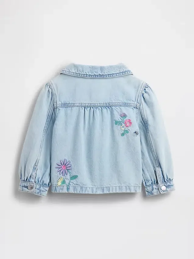 Bestickte Denim-Arbeitsjacke für Baby & Kleinkind