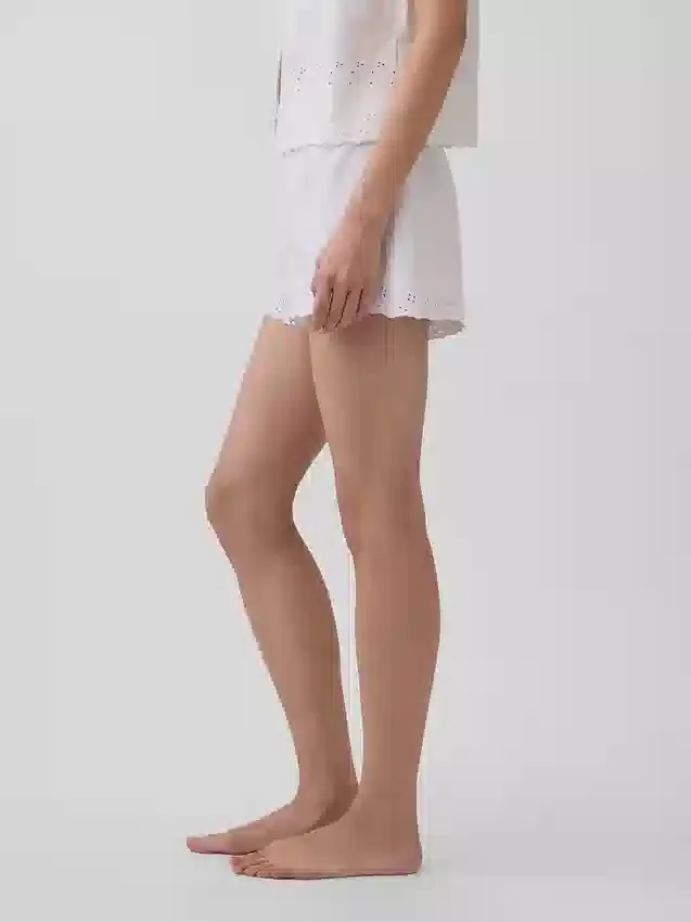 Bestickte Pyjama-Shorts