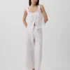 Bestickte Pyjamahose als Hose