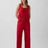 Bestickte Pyjamahose als Hose