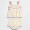 Besticktes Baby-Tanktop-Set