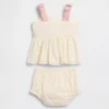 Besticktes Baby-Tanktop-Set