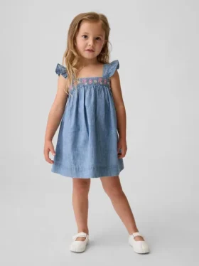 Besticktes Jeanskleid für Baby & Kleinkind