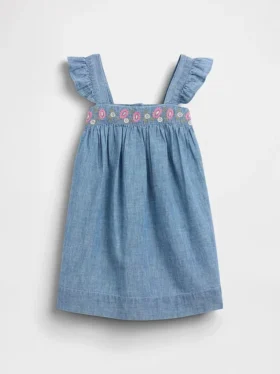 Besticktes Jeanskleid für Baby & Kleinkind