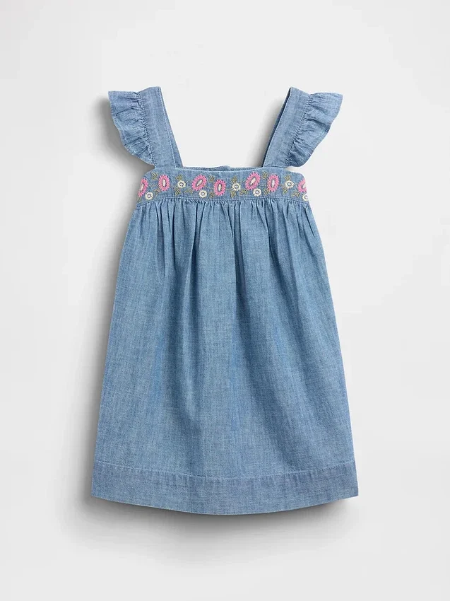 Besticktes Jeanskleid für Baby & Kleinkind