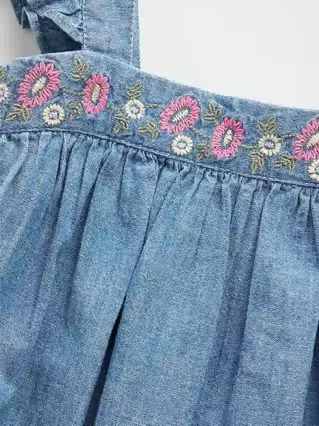 Besticktes Jeanskleid für Baby & Kleinkind