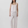 Besticktes Pyjama-Tanktop
