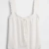 Besticktes Pyjama-Tanktop