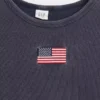 Besticktes Ripp-T-Shirt für Kinder