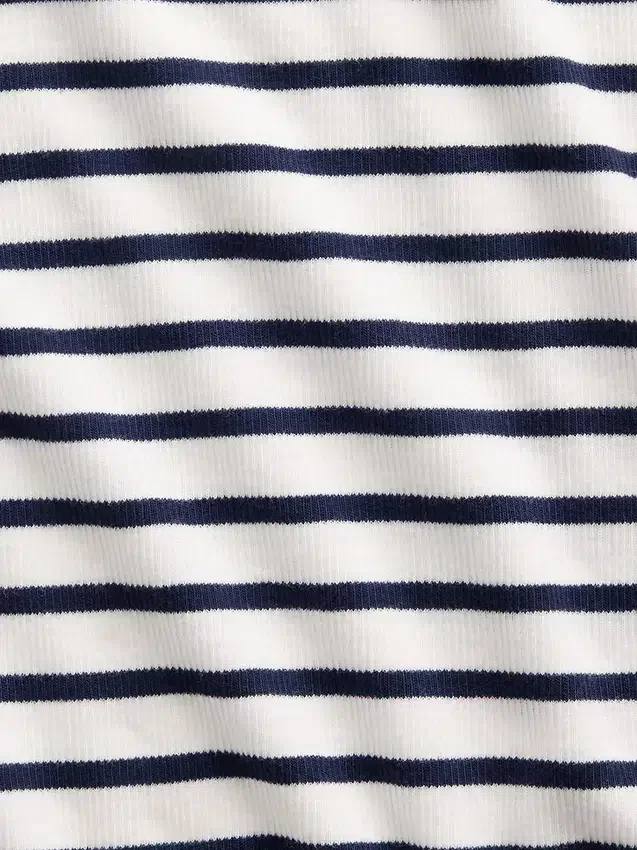 Besticktes Ripp-T-Shirt für Kinder