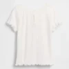 Besticktes T-Shirt aus geripptem Baumwollstrick für Baby & Kleinkind