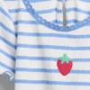 Besticktes T-Shirt aus geripptem Baumwollstrick für Baby & Kleinkind