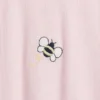Besticktes T-Shirt aus geripptem Baumwollstrick für Baby & Kleinkind