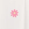 Besticktes T-Shirt aus geripptem Baumwollstrick für Baby & Kleinkind